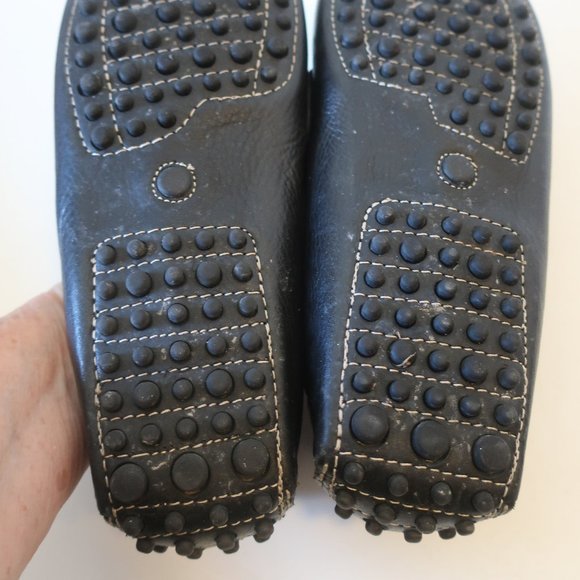 Womens L'Artigiano Sorrentino Black Leather Flat Driving Shoes 39D US/9D* - Picture 11 of 11